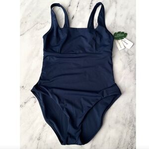 Tommy Bahama Nwt Midnight Sea Palm Modern OTS Square Neck One Piece Swimsuit 6